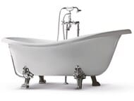 Ванна Gruppo Treesse Epoca V5071 1700x800x720 CrystalTech, отдельностоящая, слив, ножки хром