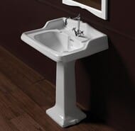 Раковина подвесная Simas ARCADE (680х540х210) перелив, отверстие под смеситель, цвет: белый AR 824