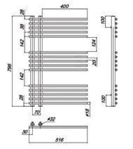 ����������������� ������� RAVAK STYLE (500�800) ����, ������ �����������, 420 ��