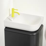 Тумба с раковиной Burgbad B.Me 500х640х340 подвесная, правая, 1 ящ, антрацит мат. SGUC050RF5988C0037