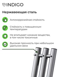 Полотенцесушитель Indigo Style 3 1200х130 (скрыт.монт, универ. подкл.) графит металлик LSE120-13GFM — изображение 6