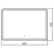 ������� Silver Mirrors ����� (800�550) LED-���������, ������, ������ LED-00002533