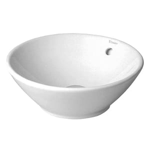 Раковина DURAVIT BACINO 420х420х170 без площадки под смесит, перелив, крепление 0325420000