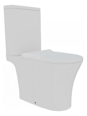 Унитаз-компакт toHit Decos2 Compact Торнадо, бесшумный, безободковый, сиденье с микролифтом, белый, 650x375x830, TH03-040601