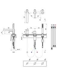 ��������� �� ���� ����� RAVAK Puri PU 026.00 �� 3 ���������, ���� X070142