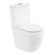 Унитаз-компакт BelBagno Amanda (385х620х845) горизонтальный выпуск, белый BB051CPR+BB051T