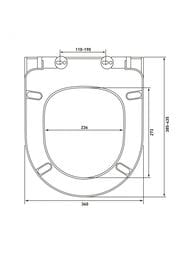 Сиденье для унитаза Vitra с микролифтом, быстросъемное, белый 801-003-019
