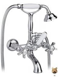 Смеситель Nicolazzi Dames Anglaises для ванны двухрычажный, с душем, бронза 1401BZ18 — миниатюра 1
