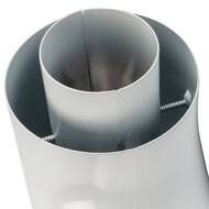 Отвод коаксиальный STOUT 90° DN60/100, п/м уплотнения и хомут в компл, SCA-6010-000090