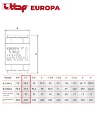 Клапан обратный ITAP EUROPA  1/2"ВВ 100 1/2 пружинный, с металлическим седлом
