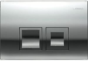 GEBERIT Delta 50 Клавиша смыва, двойной смыв, пластик, хром глянцевый (для UP172,UP182) 115.135.21.1