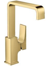 Смеситель Hansgrohe Metropol 32511990  для умывальника, с донным клапаном, 230мм, полиров золото — миниатюра 1