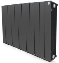 Радиатор биметаллический, 12 секций ROYAL THERMO PianoForte ВШГ:591х960х100 2268 Вт Noir Sable