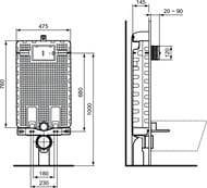   Ideal Standard PROSYS LIGHT FRAME 120 M    R009767