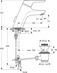!Ideal Standard CERAMIX BLUE    A5646AA   135, 