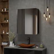 Зеркало-шкаф Континент ELTORO 760х850 с LED подсветкой и датчиком движения, черный