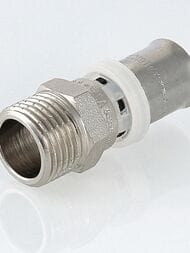 Пресс соединитель прямой VALTEC 16х1/2"Н VTm.201.N.001604