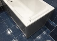 Экран под ванну A-SCREEN алюминий 1700х500-650 серый профиль, 2 дверцы
