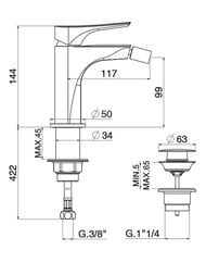 ��������� GATTONI Mach 10 80050/80CO ��� ����, � ������ ��������, ����