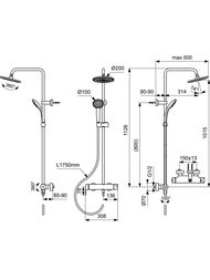 Ideal Standard IDEALRAIN CERAFINE O ������� ������� BC750AA � �������  ���������� �/���� ��� ������
