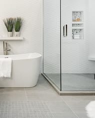 Ламинат кварц-виниловый LVT TARKETT Groove Roy (457,2x457,2) под камень, серо-бежевый (кв.м)
