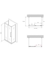 ������� ���������� ABBER Schwarzer Diamant AG30180BH-S75B-S75B (1800�750�1950) �-���., �����./������