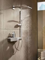 Верхний душ Hansgrohe Raindance E 300 1jet с настенным держателем, шлифованный черный хром 26238340 — изображение 2