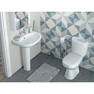 Унитаз-компакт САНТЕК Анимо (635х380х745) косой выпуск, белый 1.WH11.0.032