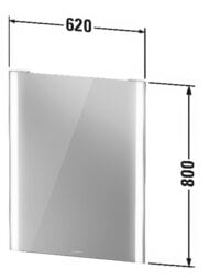 ������� Duravit XViu 620�800 � ����������, ��������� �����������, ������, ������� XV70310B1B1