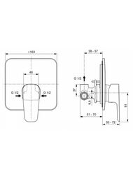 ��������� ��� ���� Ideal Standard CERAFINE D ������������, �������������, �����. �����, ���� A7188AA