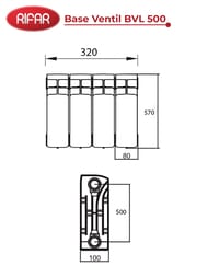 �������� ��������������� Rifar Base Ventil BVL 500 ������ ����� �����������, 4 ������, 788 ��