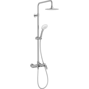 Душевая система Jacob Delafon Aleo однозахватный смеситель, верхний и ручной душ, хром E97825RU-4-CP