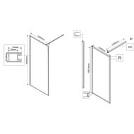 ������� ����������� Vincea Walk in HP Art 1200x2000 VSW-1HP120GWBG ������������� ������