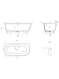 ����� ������� Salini SOFIA CORNER L (1700�850�590) ��������. ������, S-Sense, ������ ������ 102515GF