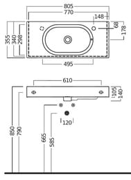 �������� ��������� Hatria Area Y0QB01 810�350�105 �������, ��������� ��� ���������, �����