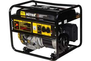 Бензиновый генератор Huter DY5000L 4000Вт, синхронный, воздуш./принудит. охлаждение