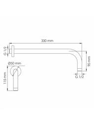 ��������� ��� �������� ���� WasserKRAFT A354 330��, ���������, ������ Soft-touch