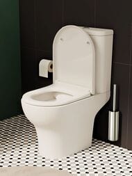 Унитаз-компакт Vitra Zentrum (355х610х830) безободковый, с сиденьем, белый 9824B003-7219