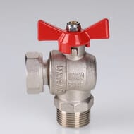 Кран шаровый 1/2"ВН VALTEC BASE угловой с накидной гайкой, короткий, VT.267.NS.0404