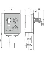 ����� Alcaplast APS6, ��� ����������, �� 2 ���������, ��� ���������� ������, ���.50/40��, ����.�����