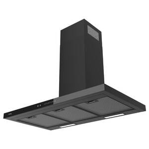 Вытяжка Korting KHC 9989 GN (900х500) 950 м3/ч, 244 Вт, черная/черное стекло