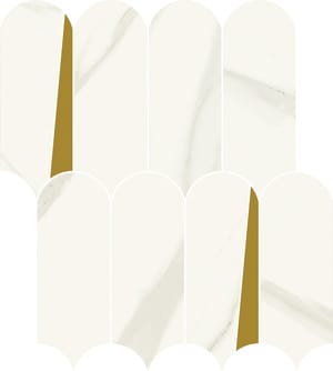 Мозаика ITALON Metropolis Calacatta Mos.Elegant (325х361) белая, 600110000948 (шт.)