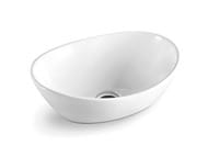 Раковина накладная Ceramicanova Element 405х330х140 овальная, без перелива, белый CN6016