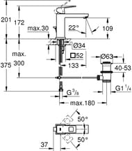  Grohe Eurocube 23445000   , M-Size