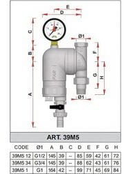  FAR 1/2", 300,  ,  . , Max: 95 C, 25, FA 39M5 12