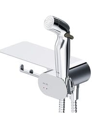 Гигиенический набор AM.PM Like F0202600 шаттаф со смесителем, полка, крючок и держатель бумаги