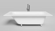 Ванна встраиваемая Salini Orlanda Plus 102014M 1900х1000х600 иск. камень S-Sense, белый матовый