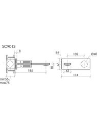��������� ��� �������� SANCOS Nexus � �����. ������, ����. ������, PVD ��������,  SC9013BN
