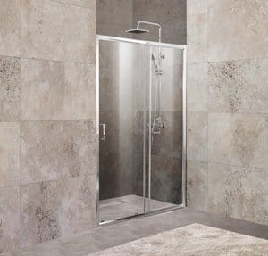 Дверь в нишу BelBagno Unique (1100-1250x1900) BF-1-110/125-C-Cr стекло прозрачное/профиль хром