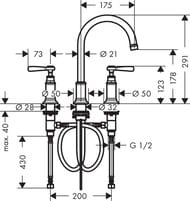 ��������� Axor Montreux 16514820 ��� ��������� �������������, ����. ������